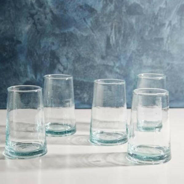 
                  
                    Large Moroccan Cone Glassware glassware Verve Culture Clear
                  
                